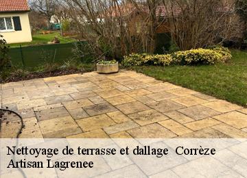 Nettoyage de terrasse et dallage  19 Corrèze  Artisan Lagrenee